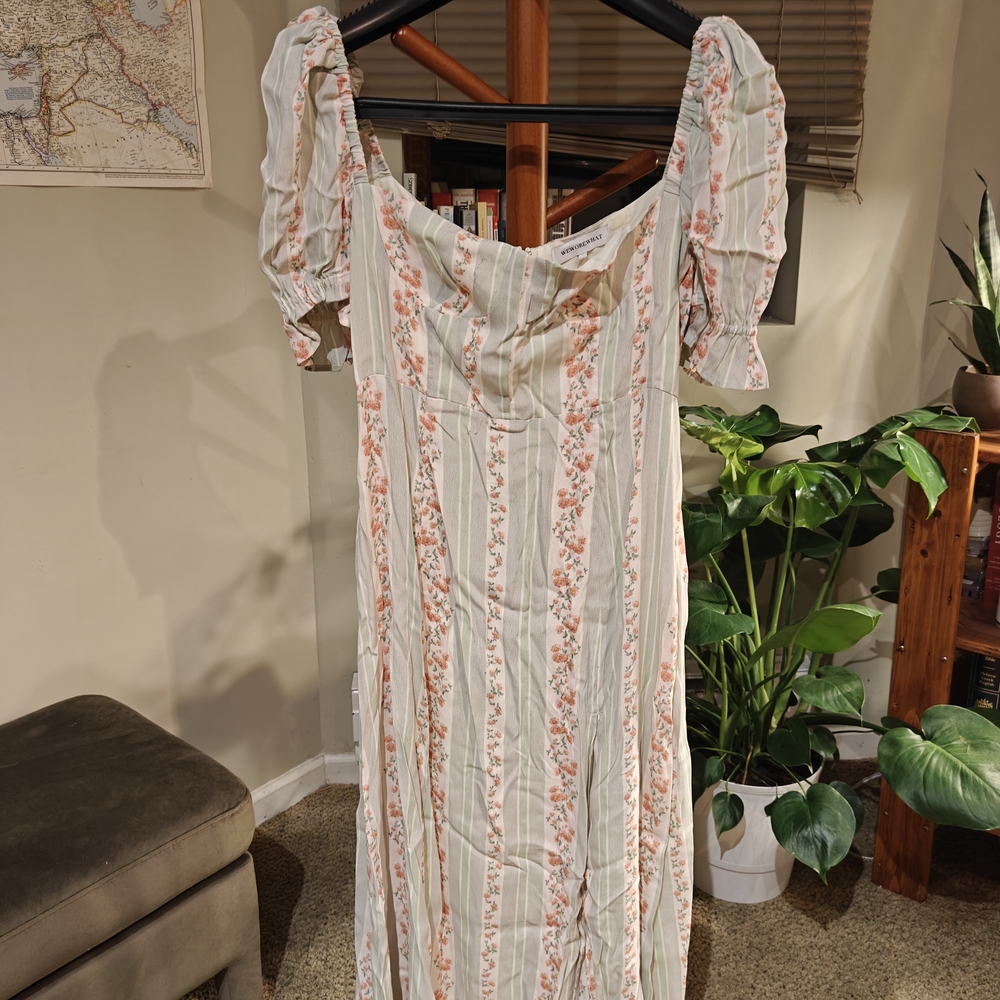 WeWoreWhat Floral Striped Maxi Dress